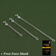 Sterling Silver Chain Extender Necklace-Bracelet Extension- Face Mask