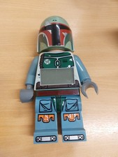 Lego Star Wars Boba Fett 9" Figure Alarm Clock Working