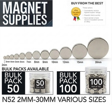 N52 Neodymium Disc Fasteners