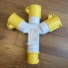 Master plug 16A 3-Way splitter 110v. 