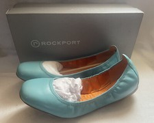 ROCKPORT/ADIDAS SMART TURQUOISE WALKABILITY BALLERINA SHOES UK 4.5 EU 37.5