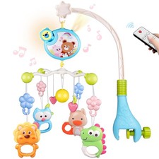 Baby Musical Crib Bed Bell Cot