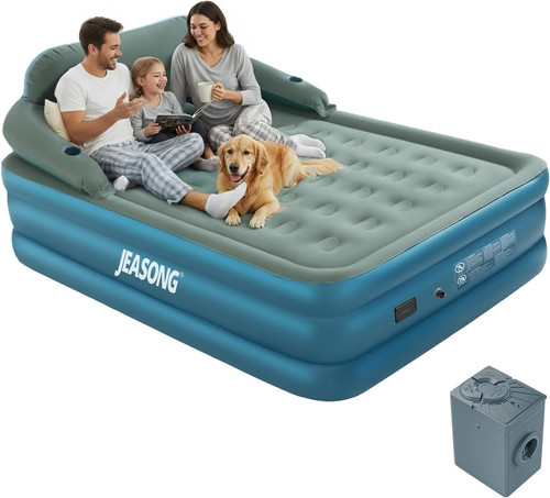 Air bed with built - with, battery