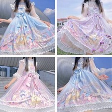 Lolita Dress Lace Mesh Ruffle