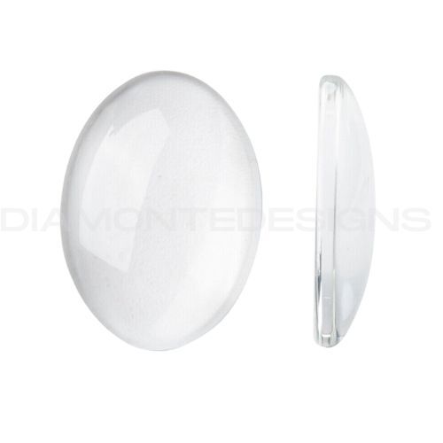 Transparent glass oval - glass,