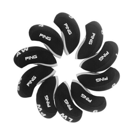 Black ping neoprene golf iron - golf,