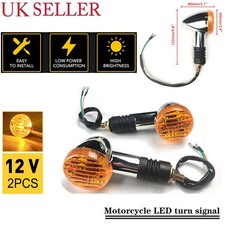 2X Motorcycle Bike LED Amber