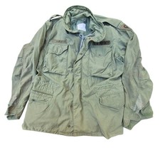 Vintage US Army M-65 Field Jacket Mens MEDIUM Regular Military 70s OG-107