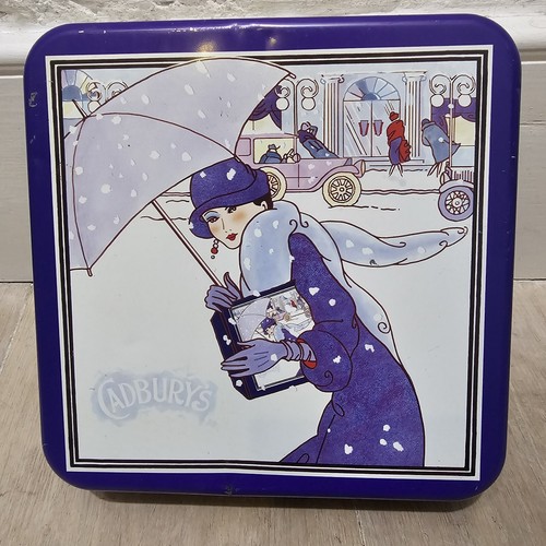 Chocolate biscuit tin - chocolate, vintage