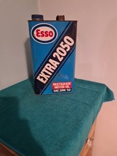 Vintage Mid 70s Esso Extra 2050 Oil Can Exellent Addition To Any Collection Nice
