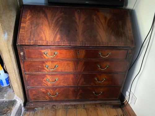 Antique mahogany writing - antique,