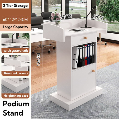 Wooden lectern podium stand - wooden,