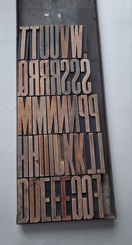 Vintage wooden letterpress - vintage,