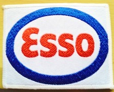 ESSO FABRIC EMBROIDERED BADGE MOTIF APPLIQUE 10 cm x 7.5 cm SEW ON 