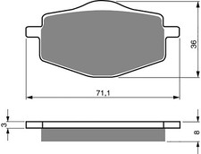 Brake Disc Pads Rear Goldfren