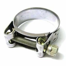 Lambretta exhaust clamp for Clubmans 47 - 51mm stainless steel