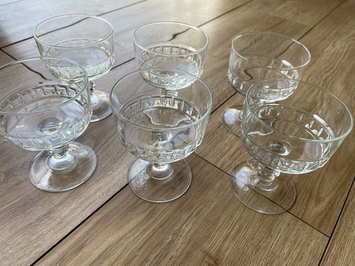 French vintage luminarc - 6x,
