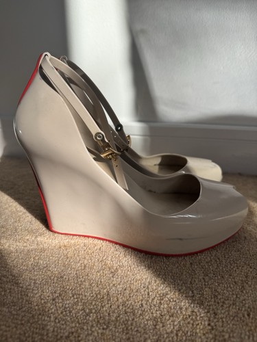 Melissa patchuli peep wedge - peep,