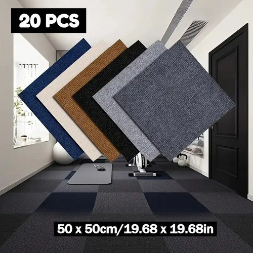20x carpet tiles 50x50cm - 20x,