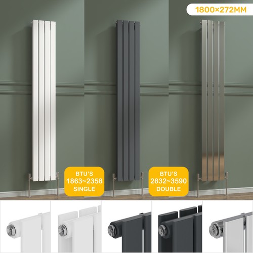 Vertical designer radiator - vertical,