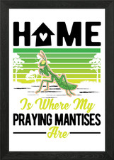 Praying Mantis Framed Wall Art