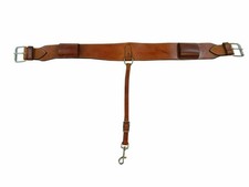 PLAIN SMOOTH LEATHER WESTERN HORSE TACK SADDLE GIRTH FOR SADDLES.