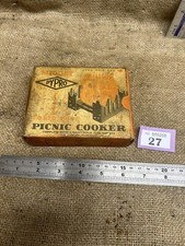 Vintage Original Pypro Midget Solid Fuel Picnic Camping Cooker New Old Stock