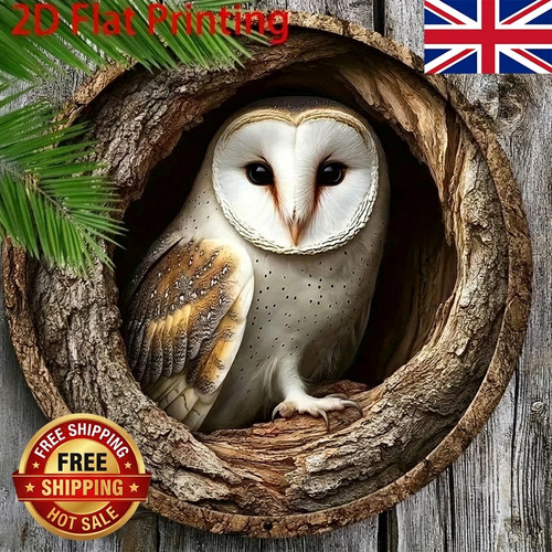Stunning owl garden plaque - stunning,
