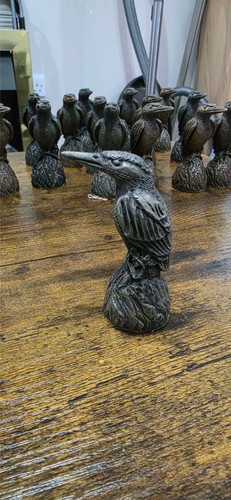 Kingfisher bird figurine - kingfisher,