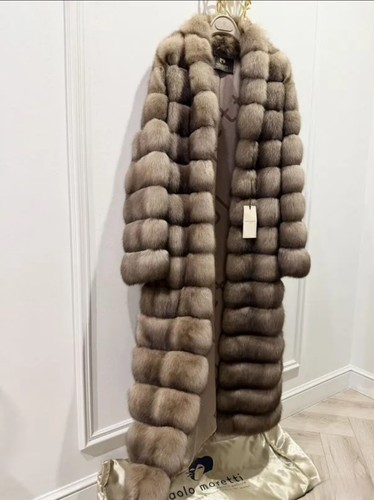 Luxurious sable fur coat