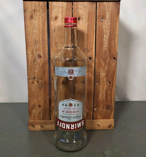 Smirnoff vodka large empty - smirnoff,