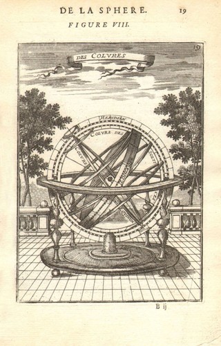 Armillary sphere des - sphere., 'des