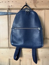 Smythson Navy Back Pack With