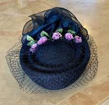 Vintage Georgette Black With