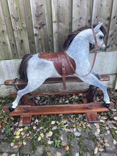Antique rocking horse with - rocking,