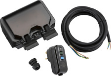 OUTDOOR SOCKET 2G RCD KIT IP66 BLACK/SMOKED BLACK FINISH