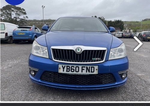 Skoda octavia vrs - octavia, blue
