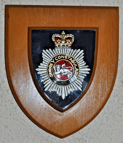 Surrey police plaque shield - surrey,