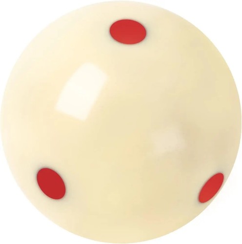 Cue ball with red dots - 7/8,