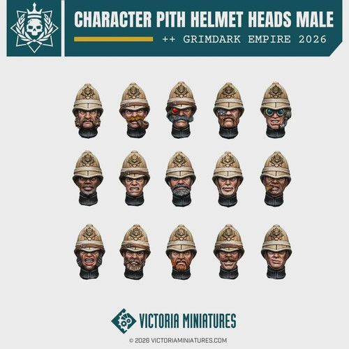 Pith helmet character heads - helmet,