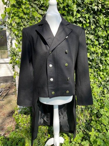 Reproduction black wool double