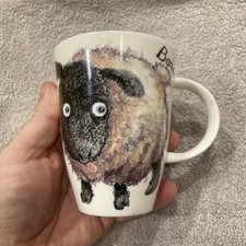 Roy Kirkham Fine Bone China Mug 4 3/8” sheep “please shut the gate”