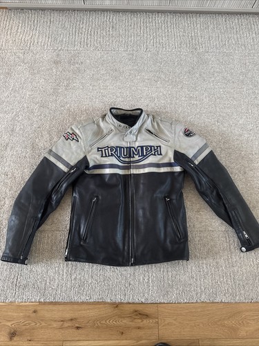 Triumph leather bikers jacket - leather,