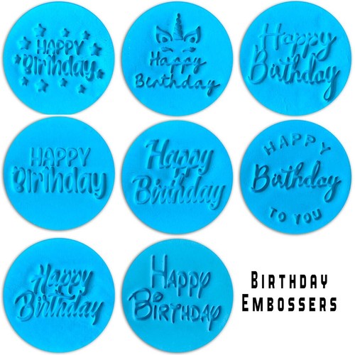 Happy birthday cookie stamp - happy,