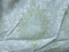 Laura Ashley One Pair of Curtains in Duck Egg Blue & Green - Length 66"