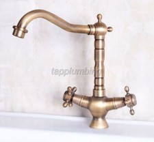 Vintage Antique Brass Dual