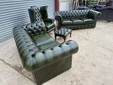 ANTIQUE GREEN LEATHER