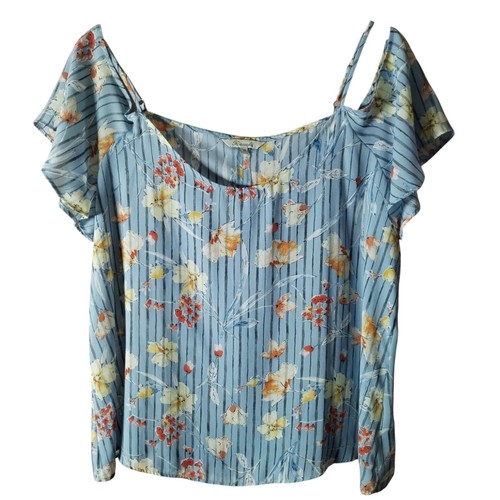 Peacocks top size blue - top,