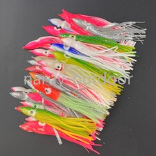 50/100PCS Squid Skirt Soft Fishing Lures Octopus Trolling Baits Hoochies Lure