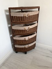 Bamboo Rattan Cane Corner